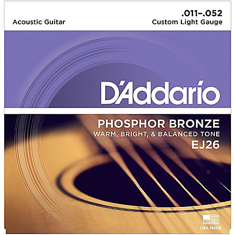 D`ADDARIO EJ26 Струны для ак. Гитары. 11-52