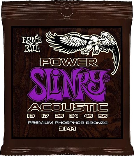 ERNIE BALL 2144 Power Slinky Acoustic 13-56  Струны для акустической гитары