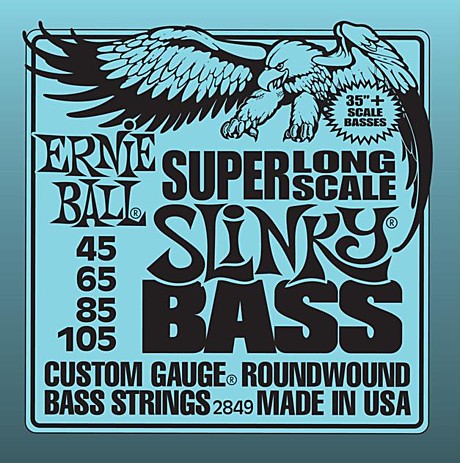 ERNIE BALL P02849 Комплект струн для 4-струнной бас-гитары 45-105