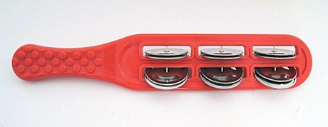 FLEET FLT-G16-2R Бубенцы плоские на пластиковой красной ручке