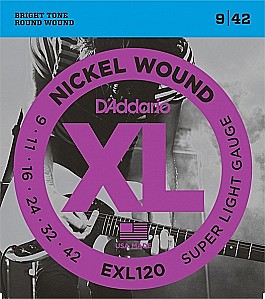 D`ADDARIO EXL120 струны для электрогитар 9-42