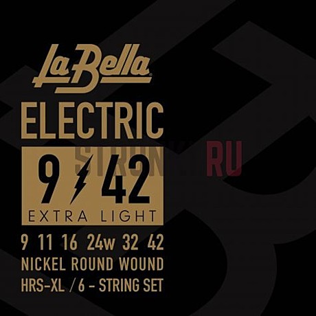 LA BELLA HRS-XL 9-42 струны для электрогитары