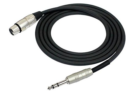 KIRLIN MP-484PR 6M Кабель инструментальный джек стерео-XLR мама