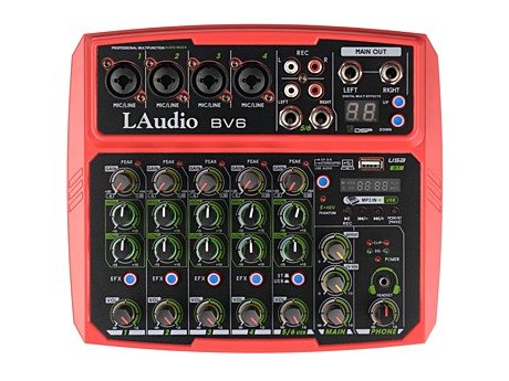 LAudio BV6 микшерный пульт, 4 микр. входа
