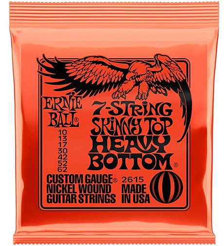 ERNIE BALL 2615 струны для 7стр. эл.гитары 10-62