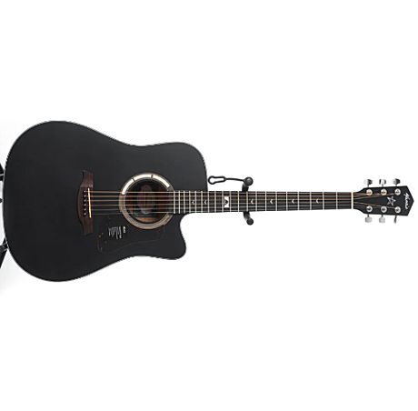 MANTIC GT-1DC BK Акустическая гитара дредноут с вырезом, черная