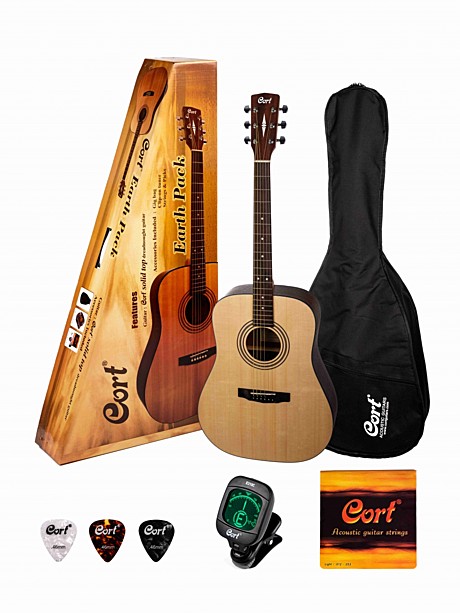 CORT EARTH Pack OP акустическая гитара + аксессуары