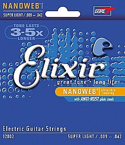 ELIXIR 12002 NanoWeb  струны для электрогитары 9-42