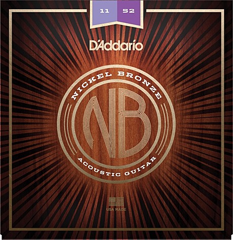 D`ADDARIO NB1152 Nickel Bronze струны для акустической гитары 11-52