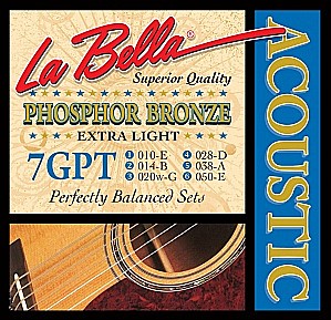 LA BELLA 7GPT Extra Light 10-50 струны для акустической гитары