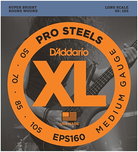 D`ADDARIO EPS160 Струны для бас-гитары ProSteels round 50-105