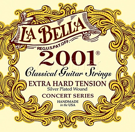 LA BELLA 2001 Extra Hard tension струны для классической гитары