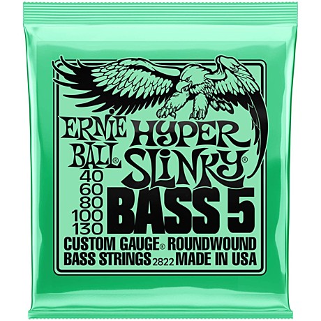 ERNIE BALL 2822 Nickel Wound Slinky Hyper 40-130 - Струны для бас-гитары 5 струнной