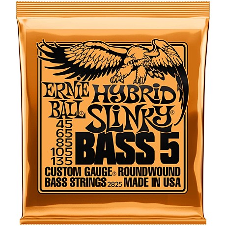 ERNIE BALL 2825 Nickel Wound Slinky Hybrid 45-135 - Струны для бас-гитары 5 струнной