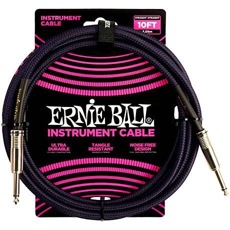 Ernie Ball 6393 гитарный кабель джек-джек 3м фиолетовый