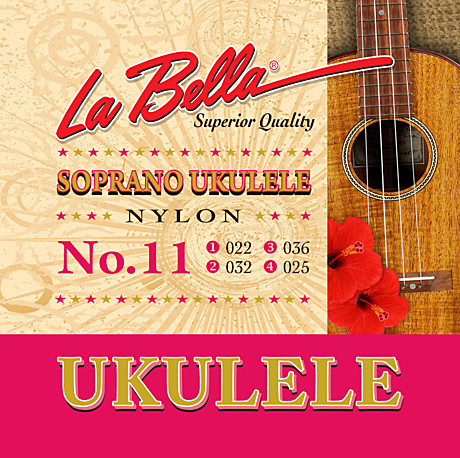 LA BELLA 11-SOPRANO  Комплект струн для укулеле сопрано